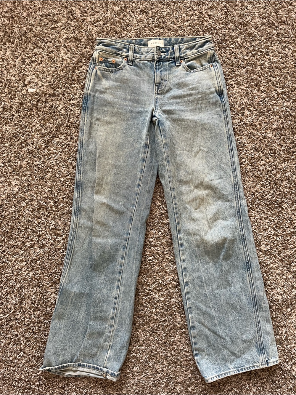 PacSun Light Blue Straight-Leg Jeans
